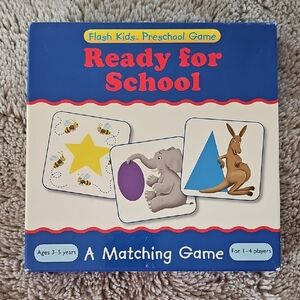 Ready for School Matching Game - Blue